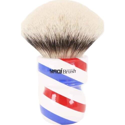 Yaqi 75mm Monster Two Band Badger Hair Shaving Brush With Barberpole Handle