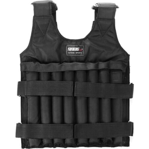 Loading Weight Vest for Boxing Workout Gym Fitness Waistcoat Jacket Sand Clothing Weighted Vest Training 3/15/20/35/50kg