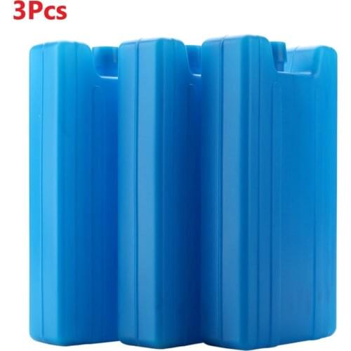 3/1PC Practical Cooler Bucket Camping Stay Fresh Food Storage Reusable Portable Lunch Bag Fruit Travel Picnic Ice Blocks Freezer