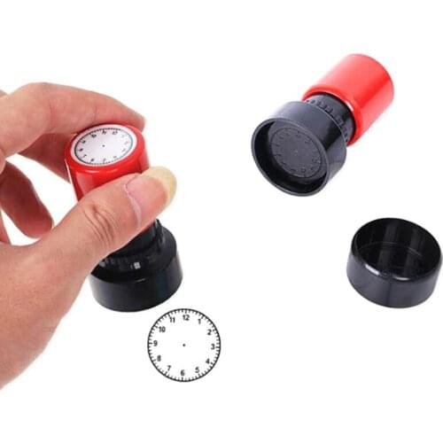 1 PC New Learning Recognition Teacher Teaching Seal Clock Dial Stamps Primary School Seal Kids Children Toys 30mm In Diameter