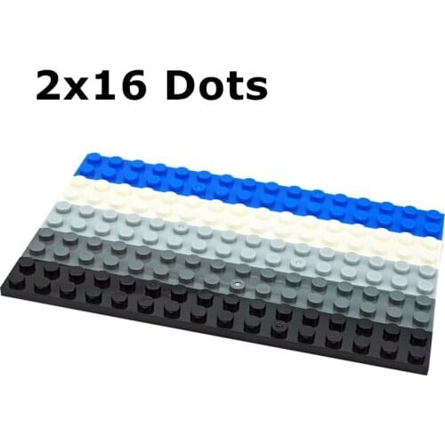 12pcs DIY Blocks Building Bricks 2X16 Educational Assemblage Construction Toys For Children Compatible With Brand