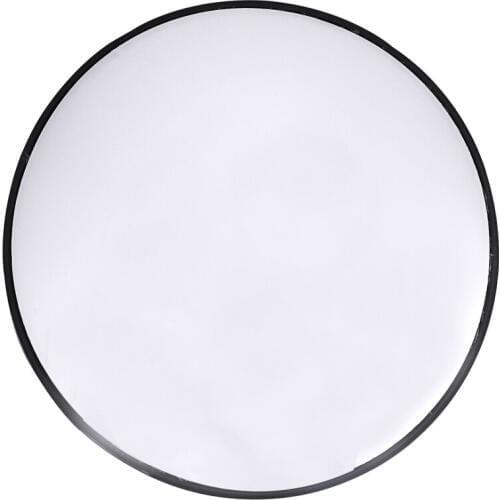 30Cm Wide Angle Security Road Mirror Curved for Indoor Burglar Outdoor Safurance Roadway Safety Traffic Signal Convex Mirror(Bla