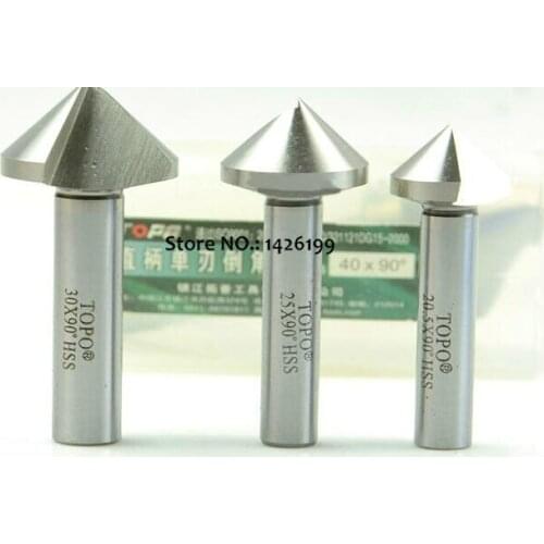 6pcs 3 flute 60 degree HSS Chamfer Cutter Mill Drill Set Milling Cutting Tool Set