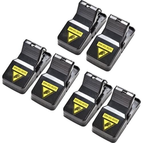6Pcs Reusable Rat Catching Mice Mouse Traps Mousetrap Bait Snap Spring Rodent Catcher Pest Control