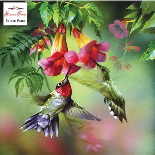 Bird Diamond Embroidery Animal Picture of Diamonds 100% Full Square Set for Embroidery Stitch for Baby Room Decor 12