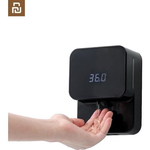 LED Display Automatic Induction Foaming Hand Washer temperature measurement Infrared Sensor hand Washer For Bathroom Wall 430ml