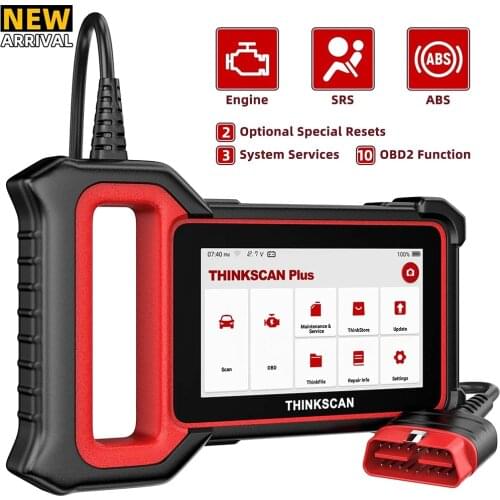 THINKCAR Thinkscan Plus S2 OBD2 Car Diagnostic Tool Code Reader Touch Screen Engine ABS SRS System ODB OBD 2 Automotive Scanner