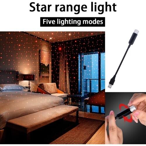 Car Starry Sky Light Romantic Night Light Car Usb Star Ceiling Light Car Roof Lights Usb Night Light Romantic Atmosphere
