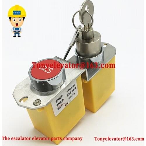 Escalator power lock with stop button 8609000401 USE FOR THYSSEN