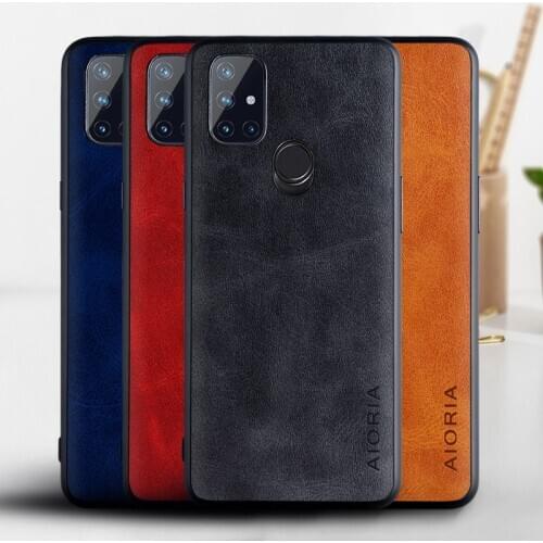 Case for Oneplus Nord N10 5G funda Luxury Vintage leather skin phone cover for oneplus nord n10 5g case coque capa Business