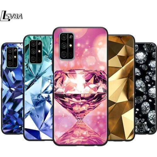 Flash Diamond for Huawei Honor 30 20S 20 10i 9S 9A 9C 9X 8X 10 9 Lite 8A 7C 7A Pro Soft Black Phone Case