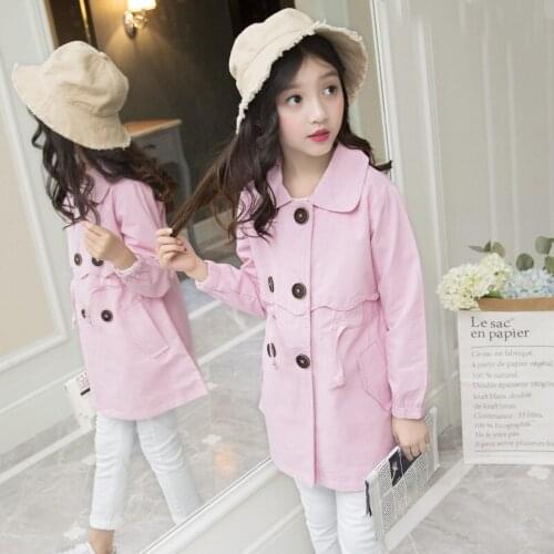 Girls Babys Kids Windbreaker Coat Jacket Outwear 2021 New Arrive Spring Autumn Overcoat Top Cardigan Party Outdoor Childrens C