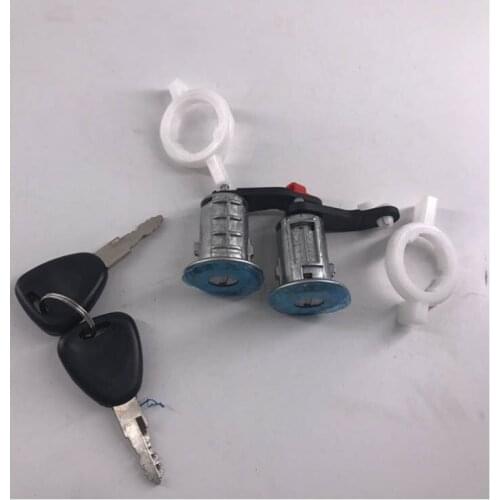 Left+Right Car Door Lock Barrel Cylinder with 2 Key OE 7701470944 7701470945 For RENAULT MASTER 1998-2016