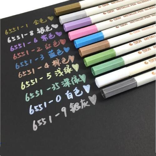 1 Piece Doodle DIY Art Drawing Metallic Color Pen Painting Graffiti Pen Car Tyre Tire Tread Marker Pen Stationery