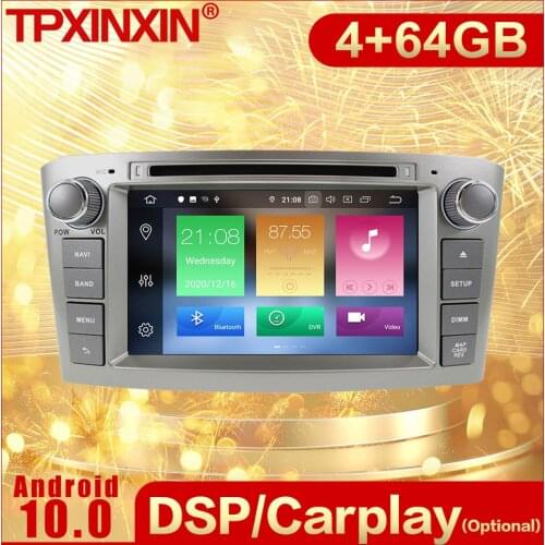 2 Din Carplay Android Radio Receiver Multimedia Stereo For Toyota Avensis 2002 2003 2004 2005 2006 2007 2008 Recorder Head Unit