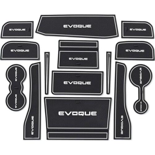 New Arrival Car Gate Slot Pad Water Coaster Interior Non-slip Mats&dust Mats For Landrover Range Rover Evoque 2020 Year 14pcs