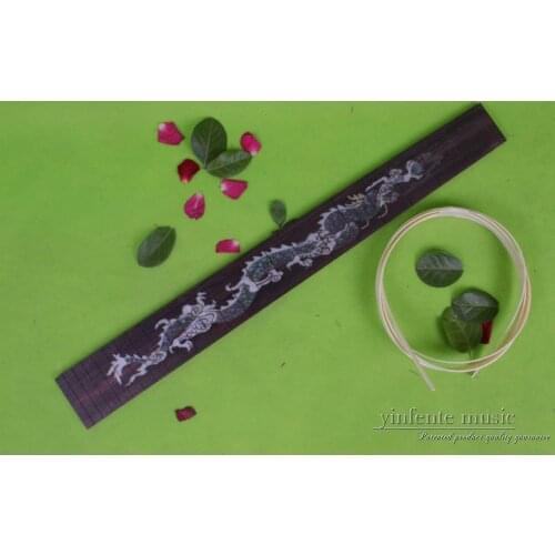 New Rosewood Electric Guitar Fretboard Dragon Shell Inlay 22 Fret 24.75 Inch #81