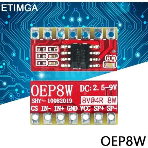 OEP8W digital power amplifier board mono module dual section lithium battery 7.2V/8.4V high power 10W