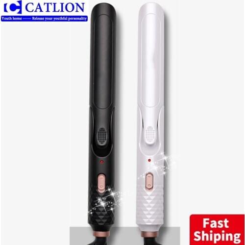 Plywood straight hair curling rod dual-purpose portable air bangs curling hair straightener without hurting hair