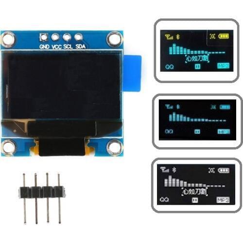 0.96 inch IIC Serial White OLED Display Module 128X64 I2C SSD1306 12864 LCD Screen Board GND VCC SCL SDA 0.96" for Arduino