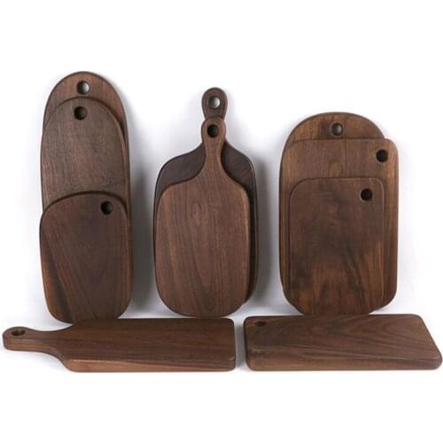 Dinnerware Black Walnut Chopping Board Bread Board Kitchenware Set Lrregular Whole Stock Board Special Shaped Bread Board