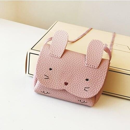 New Fashion Baby Kids Girl Bunny Shoulder Bag Cute Animal Storage Crossbody Messenger Bags Handbag Kids Gifts