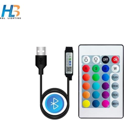 RGB LED controller Mini 24 keys DC12V RGB IR Remote Controller for 3528 or 5050 RGB LED strips Small RGB Controller Led Tape