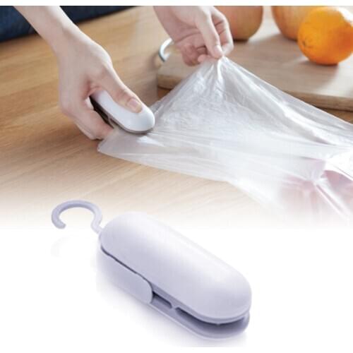 Two-in-one Mini Sealing Machine ABS Snack Food Sealing Machine Fresh Keeping Portable Practical Household Kitchen Tool