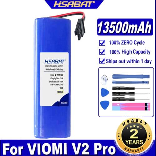 HSABAT V2 Pro 3500mAh Vacuum Battery for VIOMI V2 Pro,VRVCLMB21B Batteries