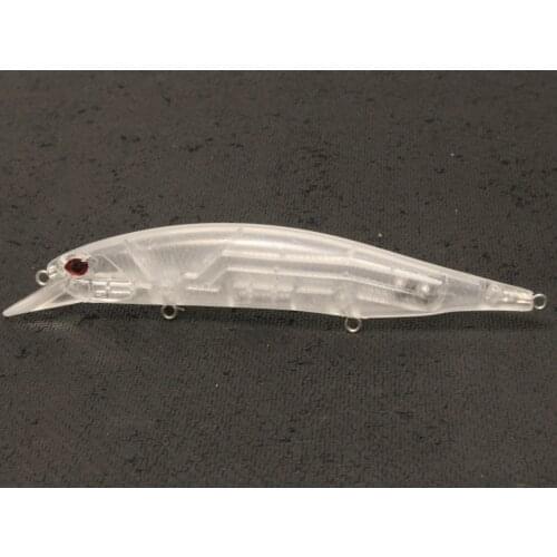 WLure 18g 13cm Long Casting Weight Transfer System Jerkbait Unpainted Fishing Lure UPM401