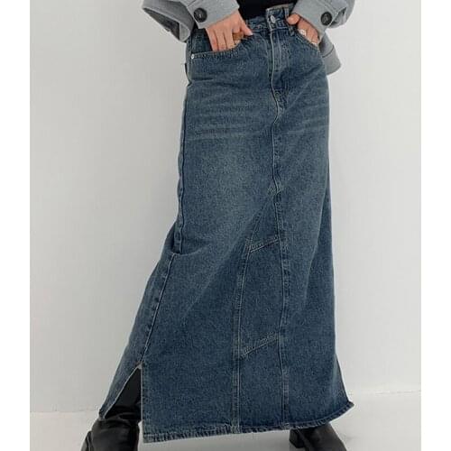 Zhangweiwei Denim Skirts For Women