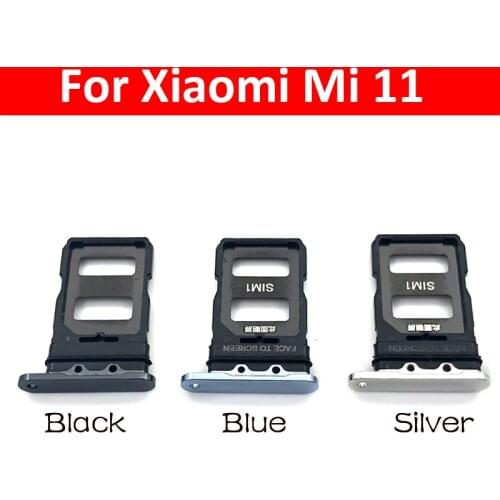 10Pcs/Lot, SIM Card Reader Holder Reader Slot For Xiaomi Mi 11 Mi11 MI 10T Mi10T Replacement Parts