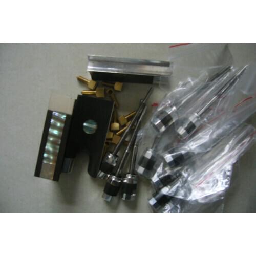 High quality 10 pcs ebony violin bow frogs with silver mounted #8095