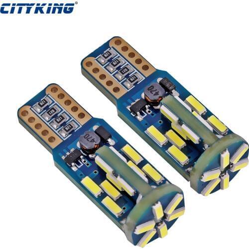 2PCS/lot Car Auto LED T10 canbus led W5W Canbus t10 led 30smd 4014 LED nonpolarity Interior Light Parking Light External Light