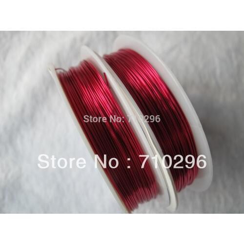 5rolls/lot Red Copper wire 0.5mm Copper Wires Ropes DIY Jewelry Findings Accessories