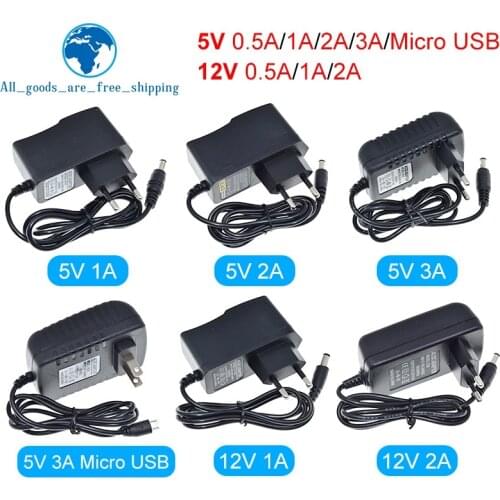100-240V AC to DC Power Adapter Supply Charger adapter 5V 12V 1A 2A 3A 0.5A EU Plug 5.5mm x 2.5mm Plug Micro USB for Arduino