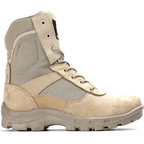 Pabucchi Combat Suede Leather Beige Tactıcal Performance Outdoor Military & Police Boots