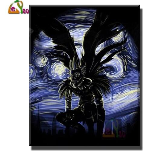 Dragon In the Starry Night 5D DIY Diamond Painting Animals Diamond Mosaic Square/Round Drill Full Diamond Embroidery Home Decor