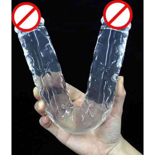 Double-headed Dildo Penis Extra Large and Thick Simulation Lala Gay Female Dildo Lesbian Sex Toy for Females Women Dropshipping
