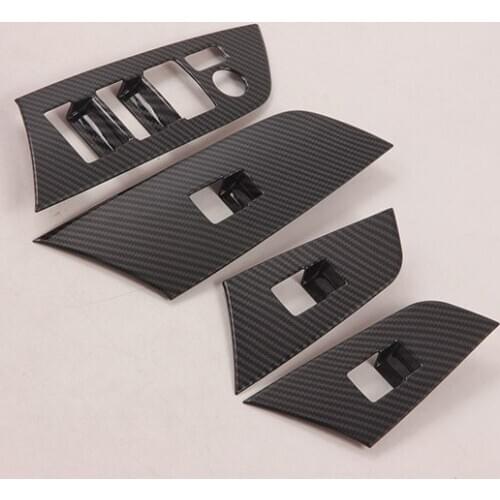 Chrome ABS Car Inner Door armrest panel window lift panel Cover Trims Car Exterior Accessories Fit for Toyota Prius 2020