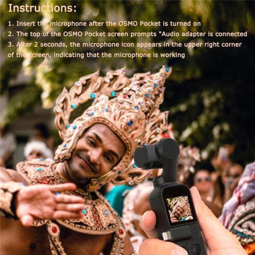 Clip-on Digital USB Type-C Lavalier Microphones Radio for DJI OSMO Pocket Vlog Film Video Recording