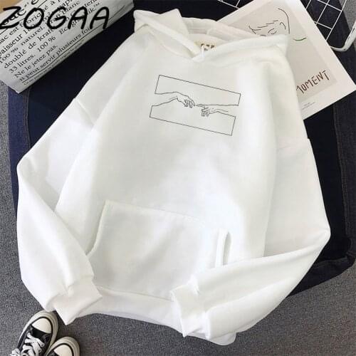 ZOGAA Trendy Men Hooded Sweatshirt Pullover Winter Student Thicken Sweatshirt Simple Printing Harajuku Large Size Top Jacket Men