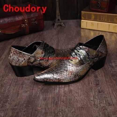 Choudory mens green dress shoes handmade italy elegant loafers crocodile skin leather chaussures hommes classic shoes men
