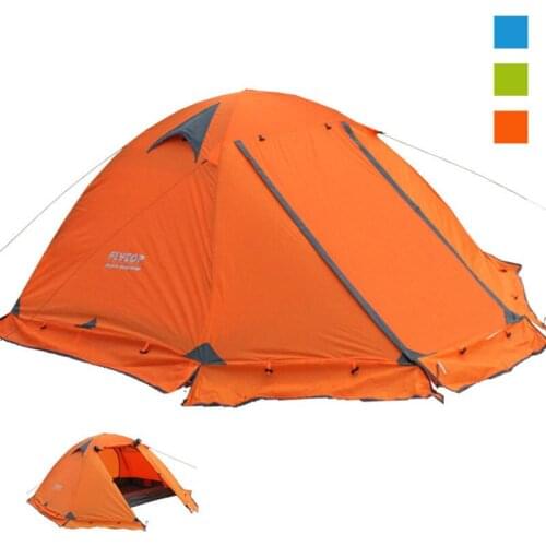 Outdoor Tent Camping Camping Tent Double-Layer Aluminum Pole Rainproof Travel Camping Tent Double-sheet tent