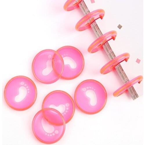 35MM Mushroom Binder Discs Binding Buckle Disc for Notebook Loose-leaf Notebook Binder Ring 360 Degree Foldable Office Supplies