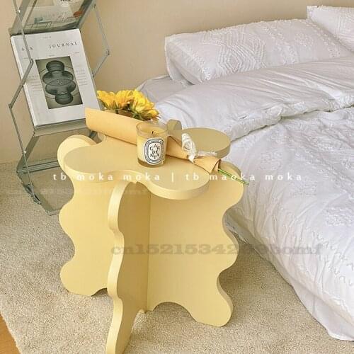 Ins Style Bedside Table Living Room Sofa Petal Side Table Small Fashionable Storage Table Small Coffee Table