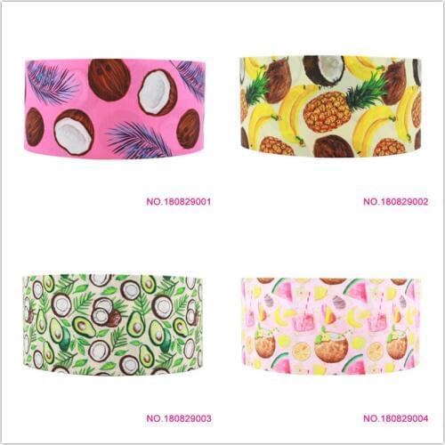 Q&N ribbon 16mm 22mm 25mm 38mm 50mm 75mm animal printed grosgrain ribbon webbing 50yards/roll for headband