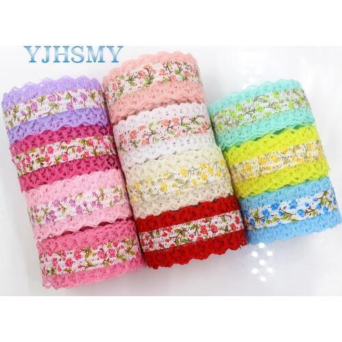YJHSMY,G-18607-358 hot sale 28 mm 5 yards Lace hollow Flowers ribbons, DIY handmade materials,Clothing accessories