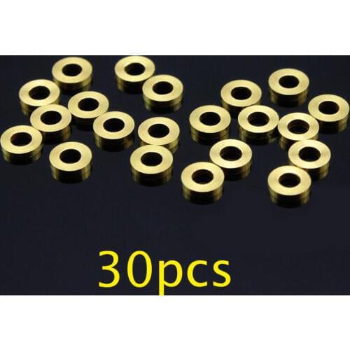 30PCS 2mm Motor Washer Anti-friction Metal Gaskets 2*4*1mm Spare Parts For Tamiya Mini 4WD Racing Car Model