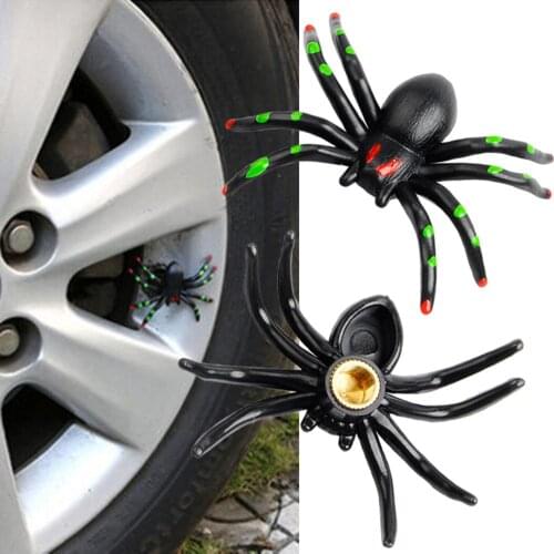 4Pcs Spider Universal Car Truck Wheel Tire Air Valve Stem Anti-dust Cover Caps